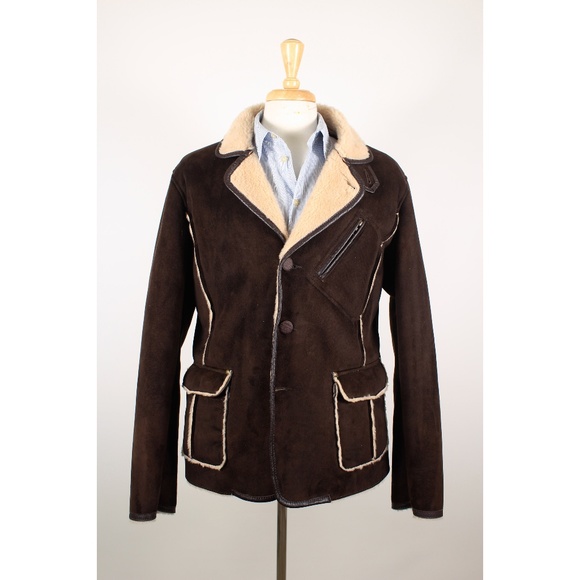 Armani Jeans Other - Armani Jeans AJ XL Brown Faux Suede Leather Coat